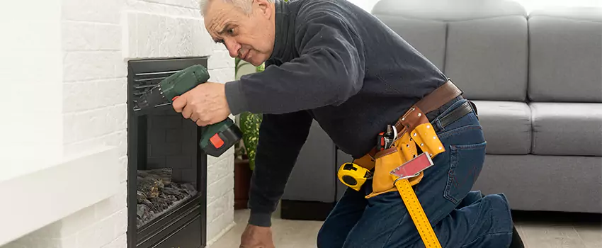 New Indoor Fireplace Installation in Bellmore, New York